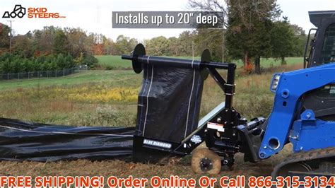 skid steer fence|silt fence installer for sale.